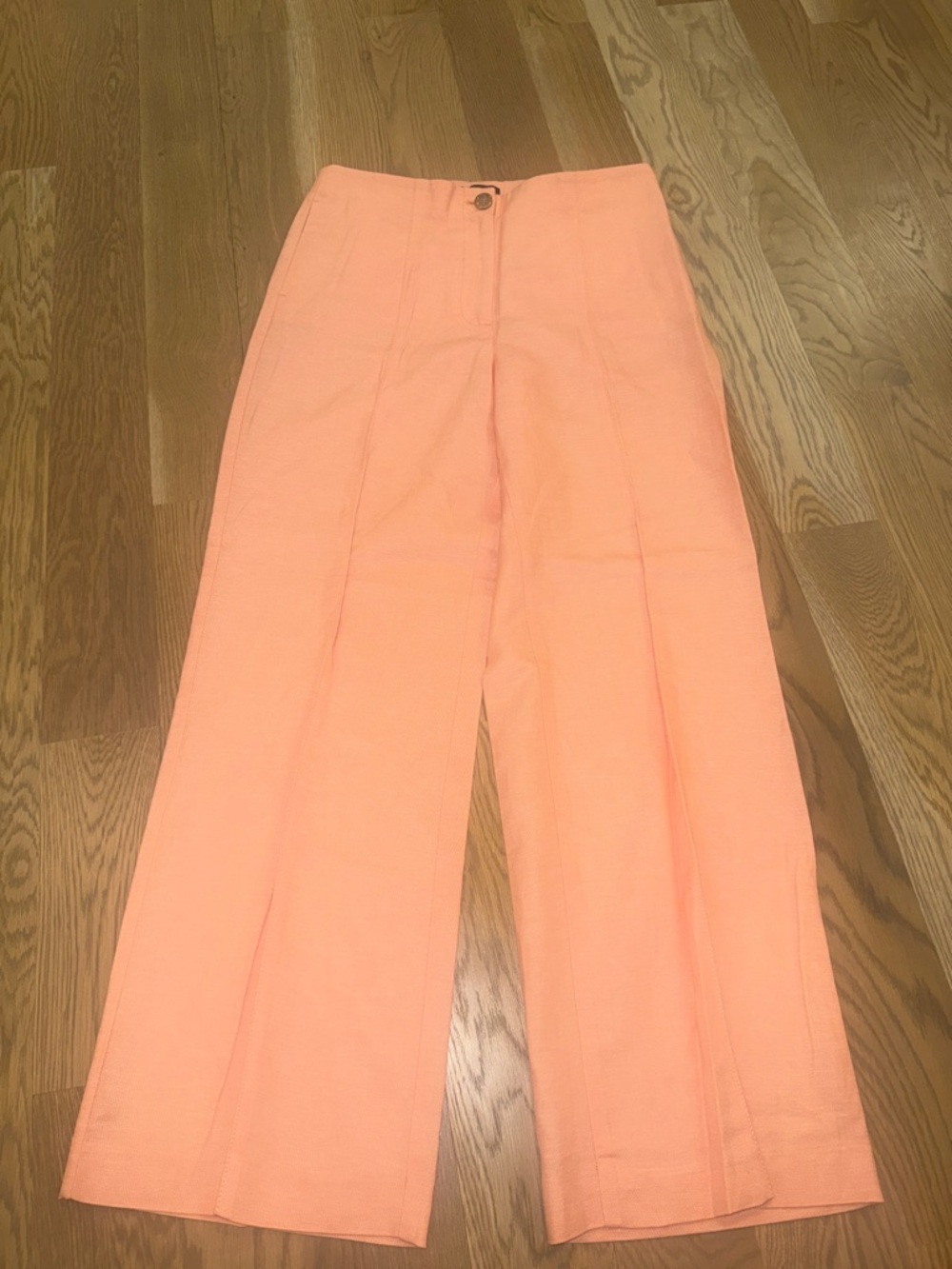 Ann Taylor Wide-Leg Pants in Peach